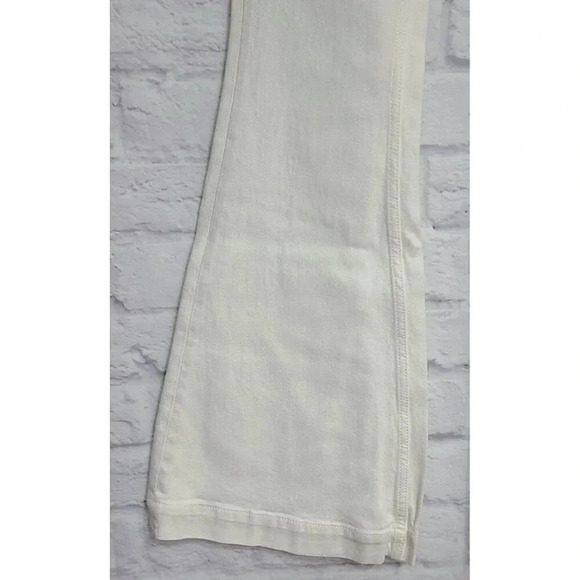 Shyanne Mid Rise Bootcut Jeans Women's 26 Off White Flare Western Cowgirl New - Picture 3 of 10